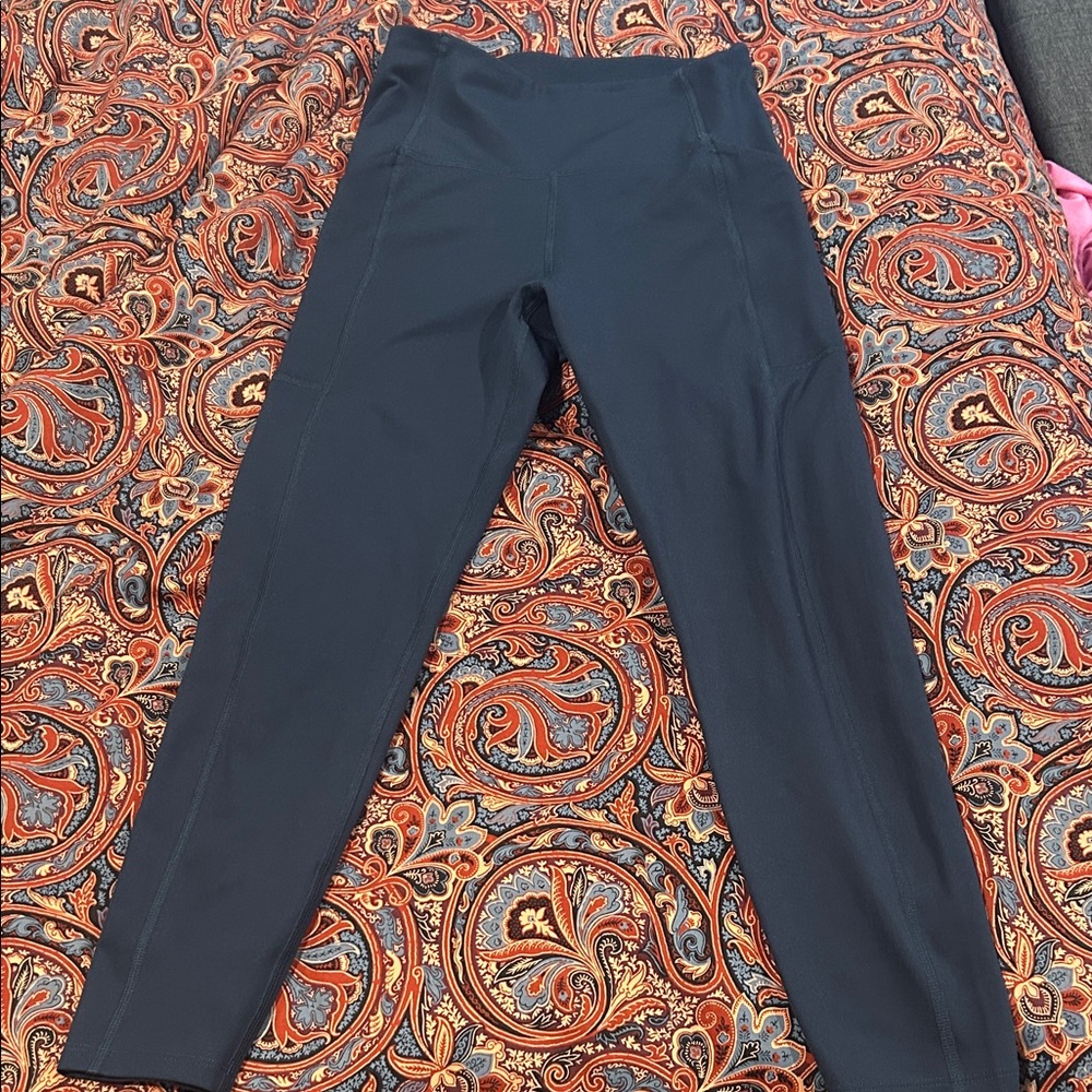 Girlfriend Collective navy leggings